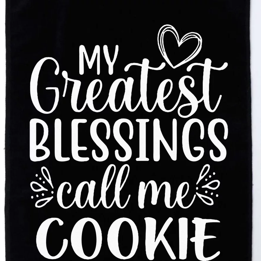 My Greatest Blessings Call Me Cookie Grandmother Grandma Platinum Collection Golf Towel