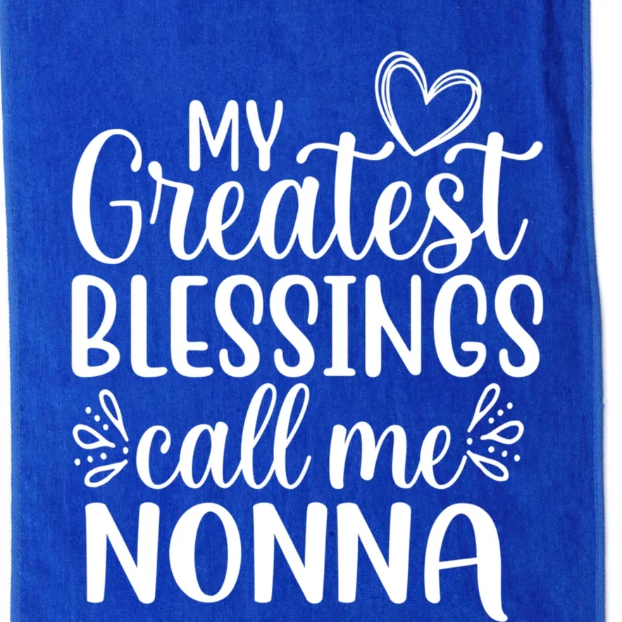 My Greatest Blessings Call Me Nonna Italy Italian Grandma Gift Platinum Collection Golf Towel