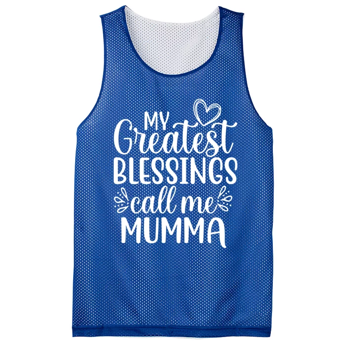 My Greatest Blessings Call Me Mumma Finland Finnish Grandma Gift Mesh Reversible Basketball Jersey Tank