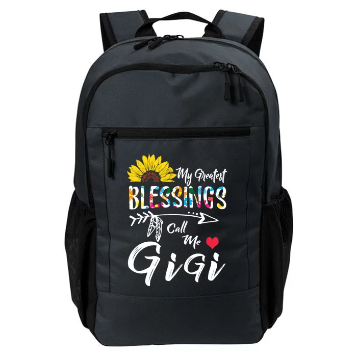 My Greatest Blessings Call Me Gigi Sunflower Gift Daily Commute Backpack