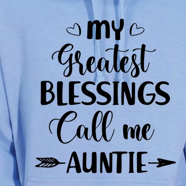 My Greatest Blessings Call Me Auntie Funny Mother Gift Unisex Surf Hoodie