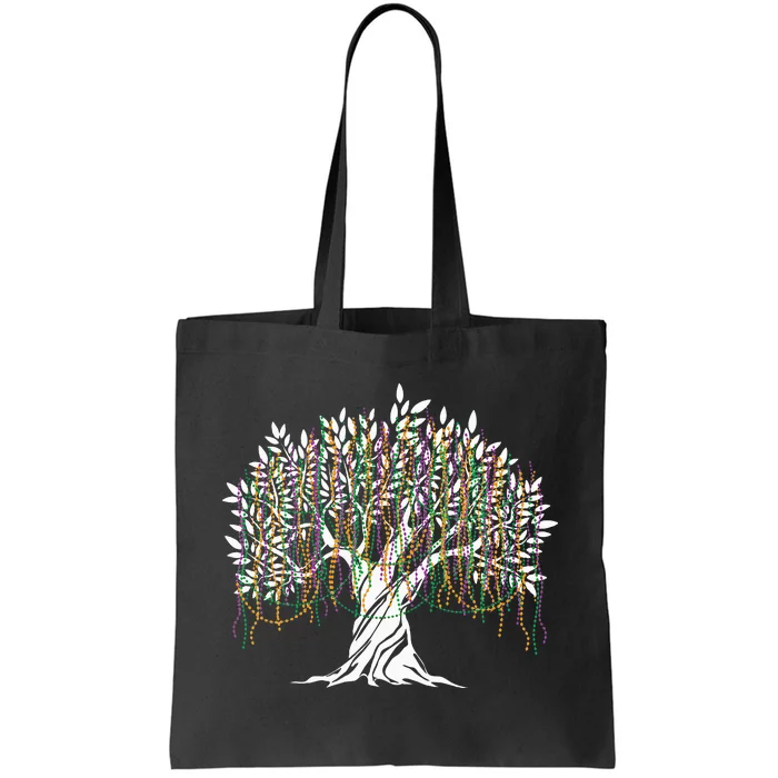 Mardi Gras Beads Tree Carnival Party Costume Tote Bag