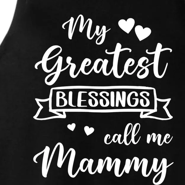 My Greatest Blessings Call Me Mammy Funny Gift Ladies Tri-Blend Wicking Tank