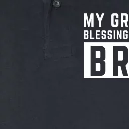 My Greatest Blessing Calls Me Bruh Funny Tee Softstyle Adult Sport Polo