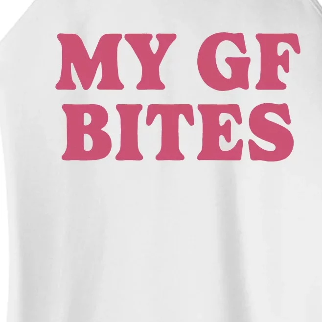 My Gf Bites Women’s Perfect Tri Rocker Tank