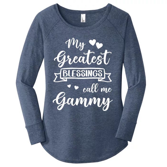 My Greatest Blessings Call Me Gammy Gift Women's Perfect Tri Tunic Long Sleeve Shirt