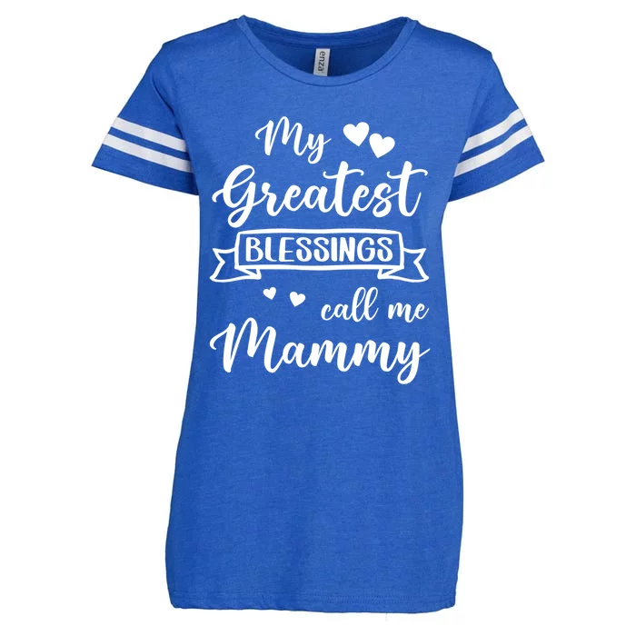 My Greatest Blessings Call Me Mammy Gift Enza Ladies Jersey Football T-Shirt