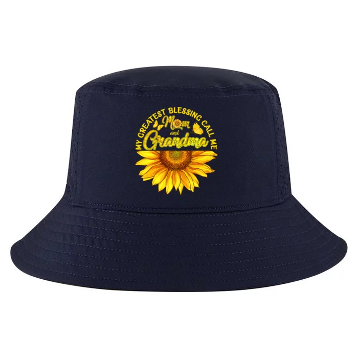 My Greatest Blessings Call Me Mom And Grandma Mothers Day Cool Gift Cool Comfort Performance Bucket Hat