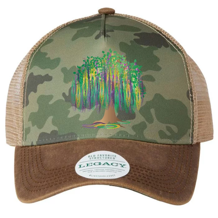 Mardi Gras Beaded Tree Legacy Tie Dye Trucker Hat