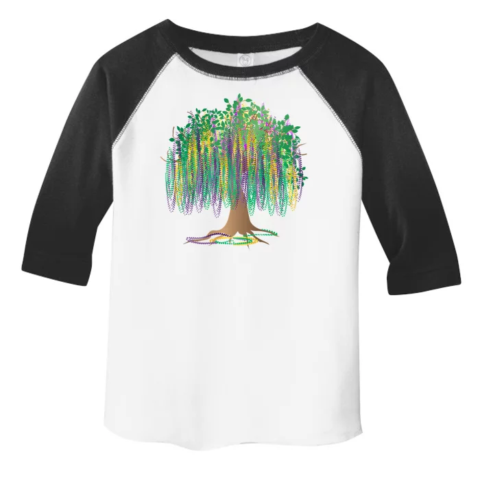 Mardi Gras Beaded Tree Toddler Fine Jersey T-Shirt