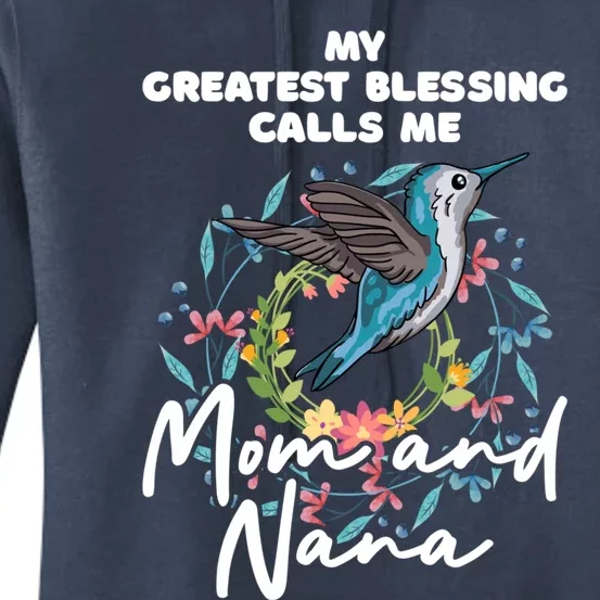 My Greatest Blessings Call Me Nana Mom Grandma Mama Saying Great Gift Women's Pullover Hoodie