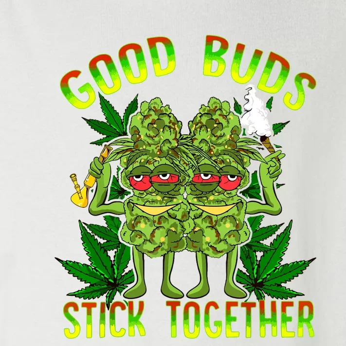 Marijuana Good Buds Stick Together Couples 420 Weed Cannabis Toddler Long Sleeve Shirt