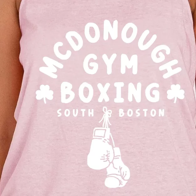 McDonough Gym Boxing Women's Knotted Racerback Tank