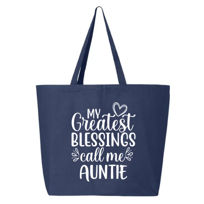 My Greatest Blessings Call Me Auntie Special Aunt Cute Gift 25L Jumbo Tote