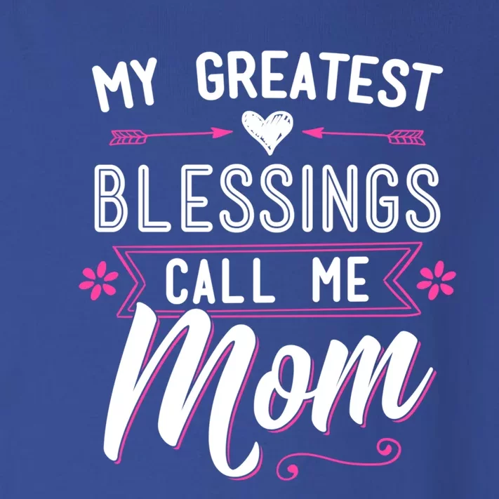 My Greatest Blessings Call Me Mom Gift Baptism Mother's Day Gift Toddler Long Sleeve Shirt