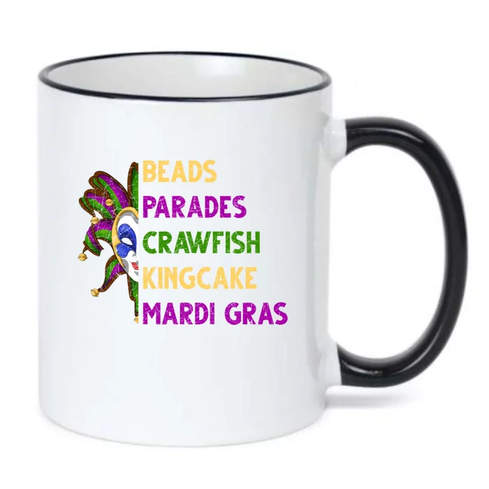 Masquerade Gift Beads Parades Crawfish Kingcake Mardi Gras Cute Gift Black Color Changing Mug