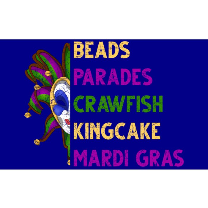 Masquerade Gift Beads Parades Crawfish Kingcake Mardi Gras Cute Gift Bumper Sticker