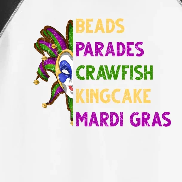 Masquerade Gift Beads Parades Crawfish Kingcake Mardi Gras Cute Gift Toddler Fine Jersey T-Shirt