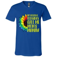 My Greatest Blessings Call Me Mom Mamaw Sunflower Tie Dye Gift Front & Back  Coffee Mug