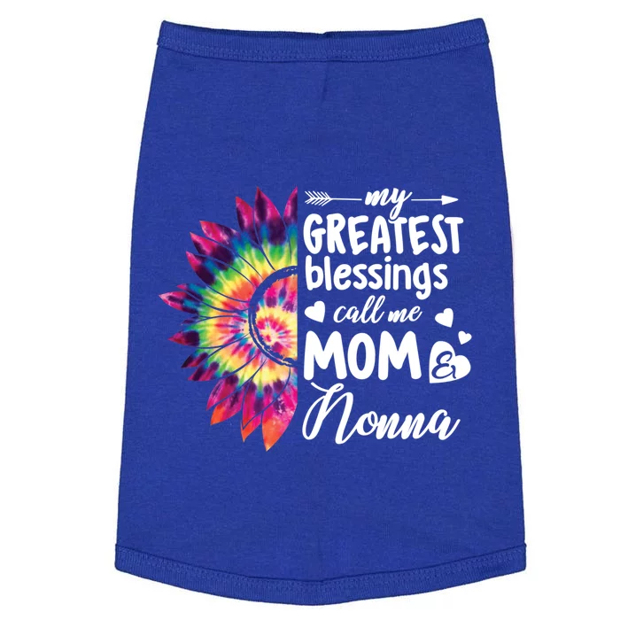 My Greatest Blessings Call Me Nonna Sunflower Cute Gift Doggie Tank