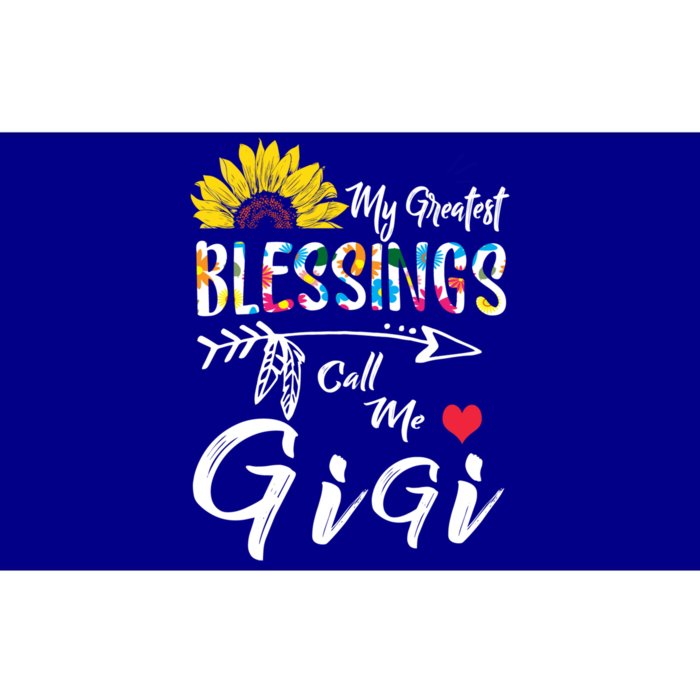 My Greatest Blessings Call Me Gigi Sunflower Meaningful Gift Bumper Sticker