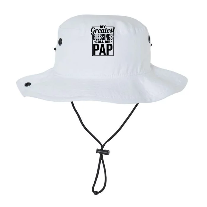 My Greatest Blessings Call Me Pap Proud Dad Or Father Funny Gift Legacy Cool Fit Booney Bucket Hat