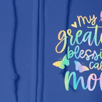 My Greatest Blessings Call Me Mom Mothers Day Mom Life Ideas Gift Full Zip Hoodie