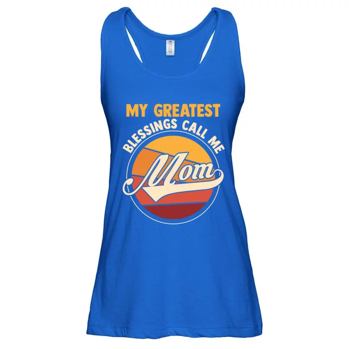 My Greatest Blessings Call Me Mom Mom Cute Gift Ladies Essential Flowy Tank