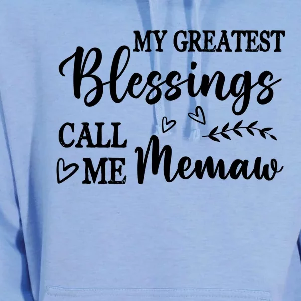 My Greatest Blessings Call Me Memaw Gift Unisex Surf Hoodie