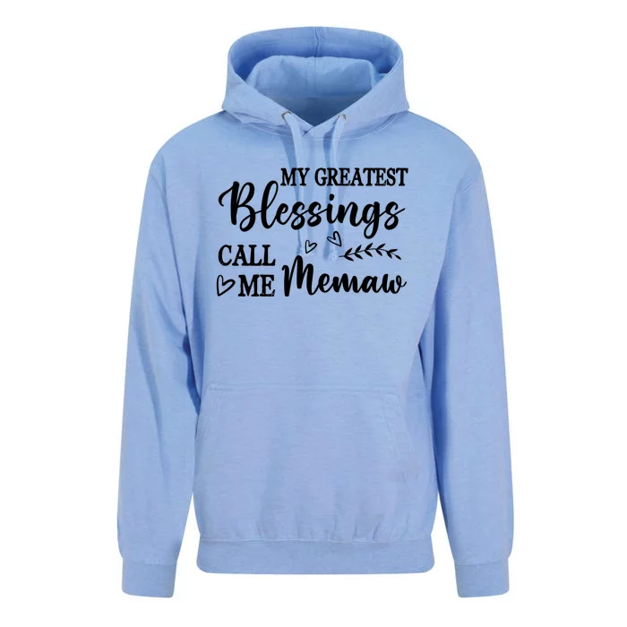 My Greatest Blessings Call Me Memaw Gift Unisex Surf Hoodie