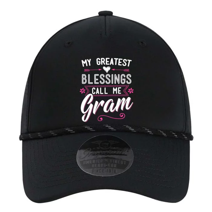 My Greatest Blessings Call Me Gram Gift Grandma Mom Surprise Gift Performance The Dyno Cap