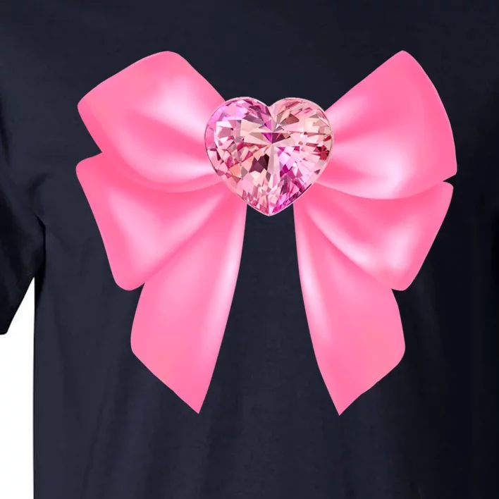 Magical Girl Bow Chibi Moon Crystal Bow Pink Tall T-Shirt