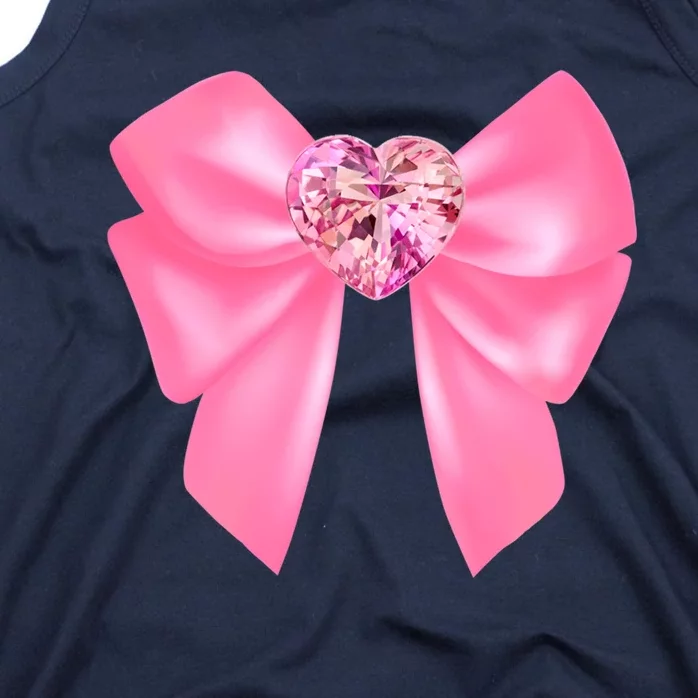 Magical Girl Bow Chibi Moon Crystal Bow Pink Tank Top