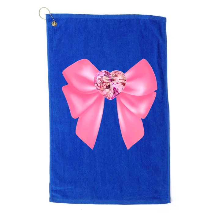 Magical Girl Bow Chibi Moon Crystal Bow Pink Platinum Collection Golf Towel