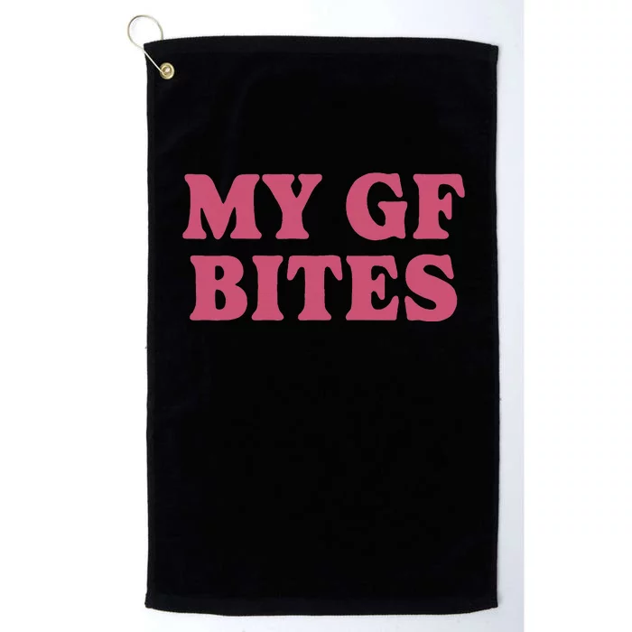 My Gf Bites Platinum Collection Golf Towel