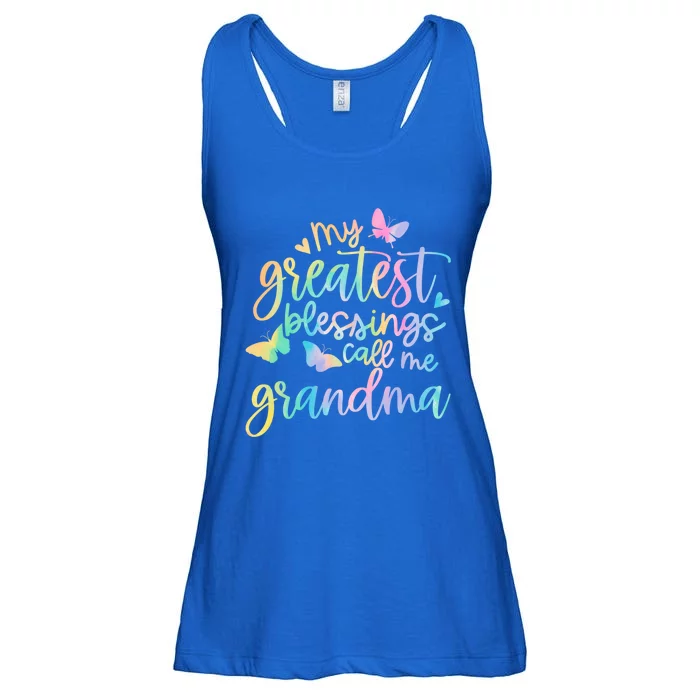 My Greatest Blessings Call Me Grandma Mothers Day Mom Life Great Gift Ladies Essential Flowy Tank