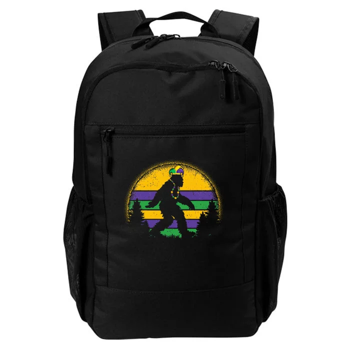 Mardi Gras Bigfoot Funny Sasquatch Mardi Gras Daily Commute Backpack