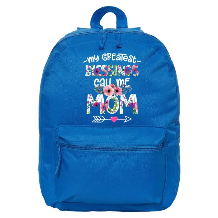 My Greatest Blessings Call Me Mom Mother's Day Gift 16 in Basic Backpack