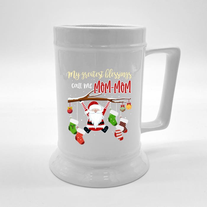 My Greatest Blessings Call Me Momcool Giftmom Cool Gift Grandma Gift Cute Gift Front & Back Beer Stein