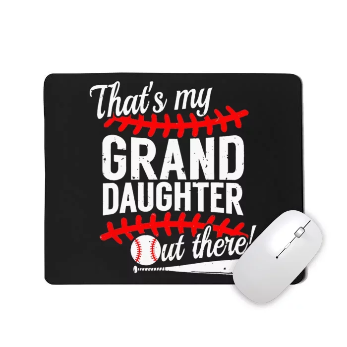 My Granddaughter Baseball and Softball Grandpa & Grandma Mousepad