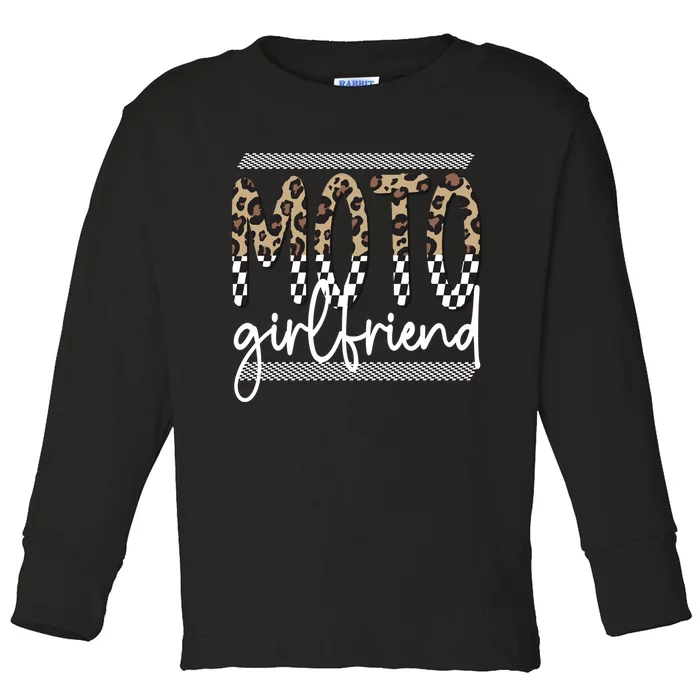 Motocross Girlfriend Best Moto Girlfriend Toddler Long Sleeve Shirt