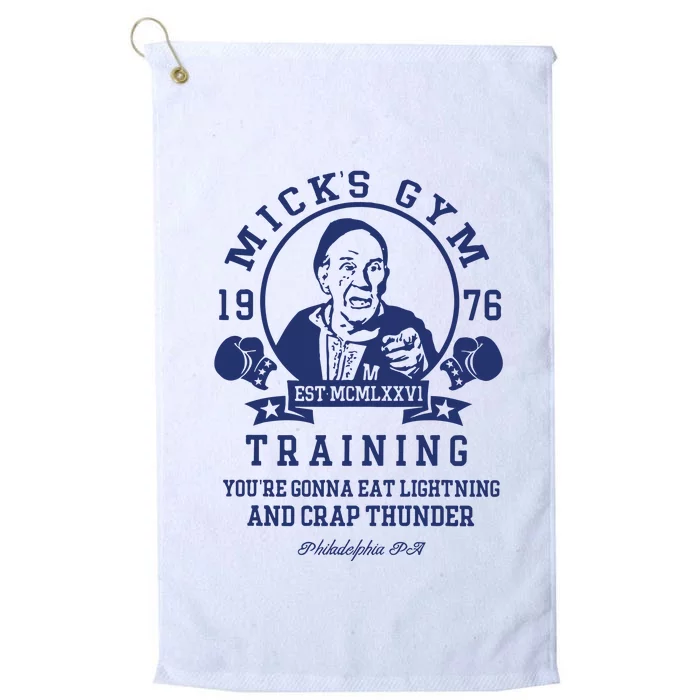 Mickss Gym Boxer Boxing Gloves Rocky Platinum Collection Golf Towel