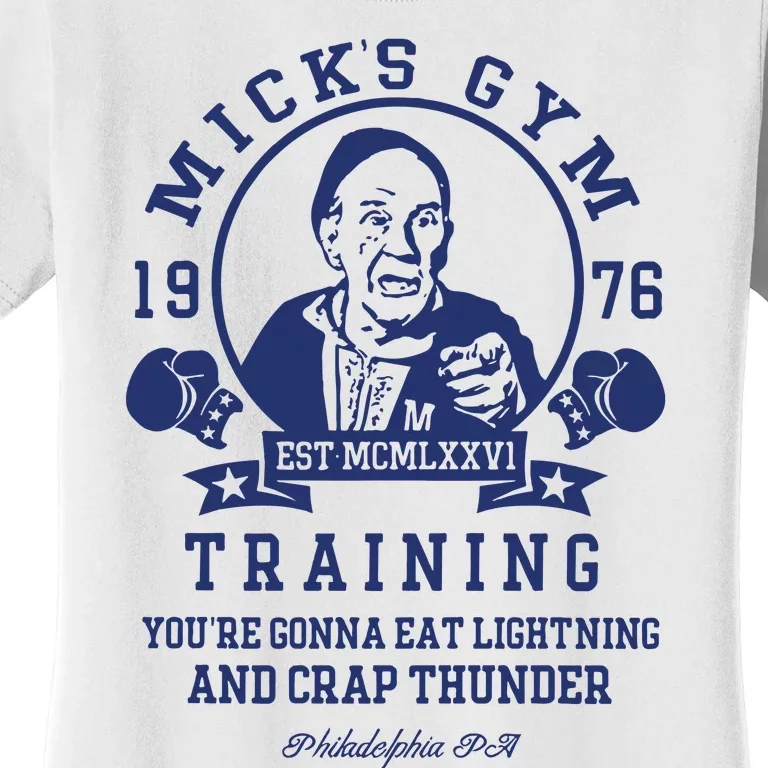 Mickss Gym Boxer Boxing Gloves Rocky Women's T-Shirt