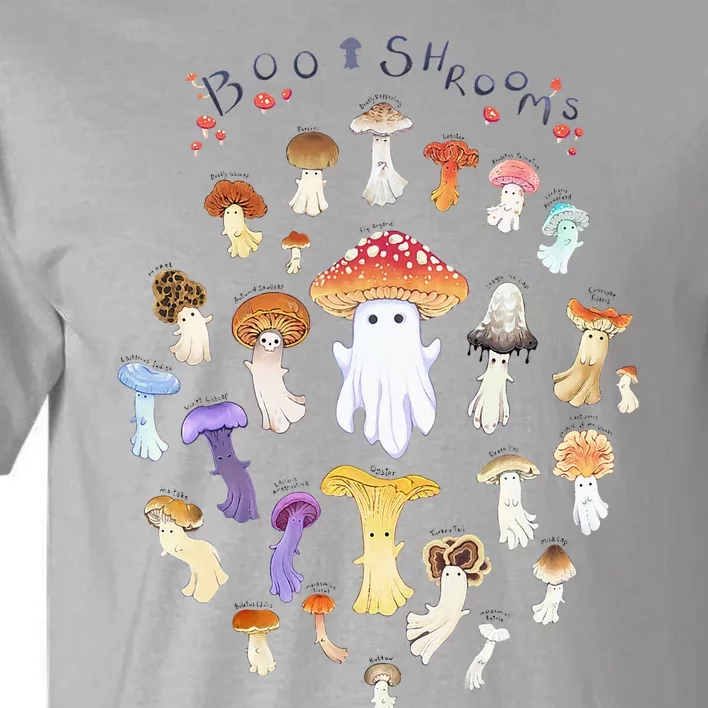 Mushroom Ghost Boo Shroom Halloween Tall T-Shirt