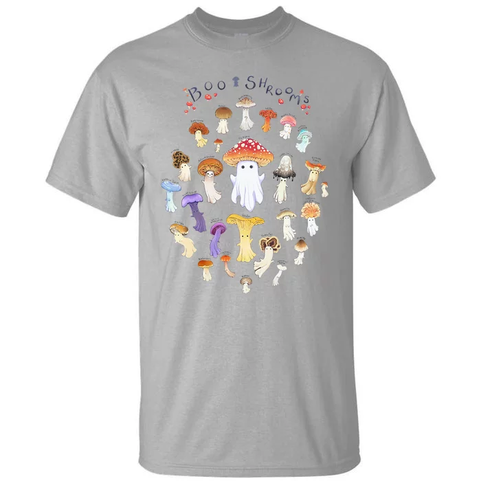 Mushroom Ghost Boo Shroom Halloween Tall T-Shirt