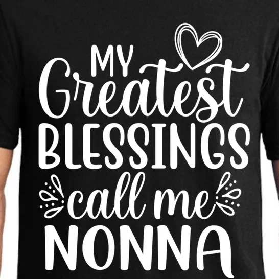 My Greatest Blessings Call Me Nonna Italy Italian Grandma Gift Pajama Set