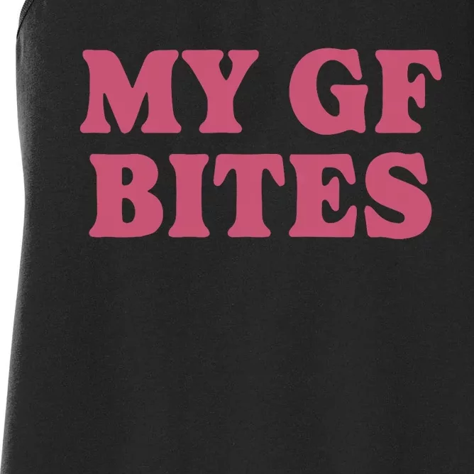 My Gf Bites Women's Racerback Tank