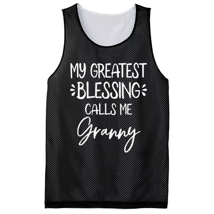 My Greatest Blessing Calls Me Granny happy Mother's Day Mesh Reversible Basketball Jersey Tank