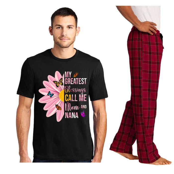 My Greatest Blessings Call Me Mom And Nana Butterfly Pajama Set