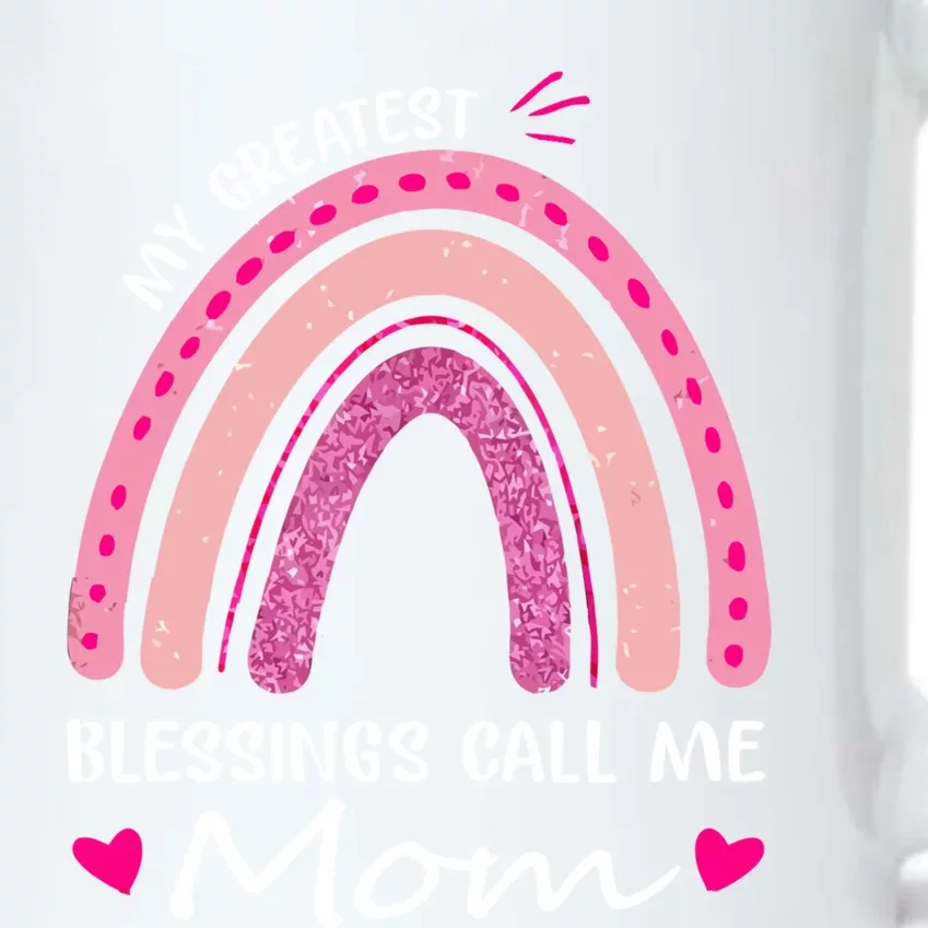 My Greatest Blessings Call Me Mom Meaningful Gift Black Color Changing Mug